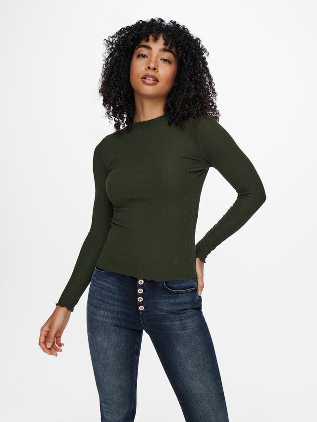 ONLY Tops Comfort Fit Col haut - 15180040