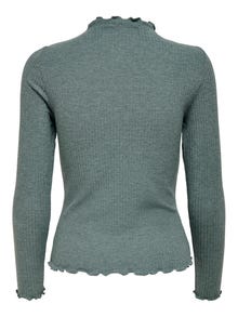 ONLY Comfort Fit High neck Top -Balsam Green - 15180040