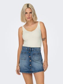 ONLY Knitted top -Cloud Dancer - 15180497