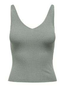 ONLY V-neck Top -Chinois Green - 15180497
