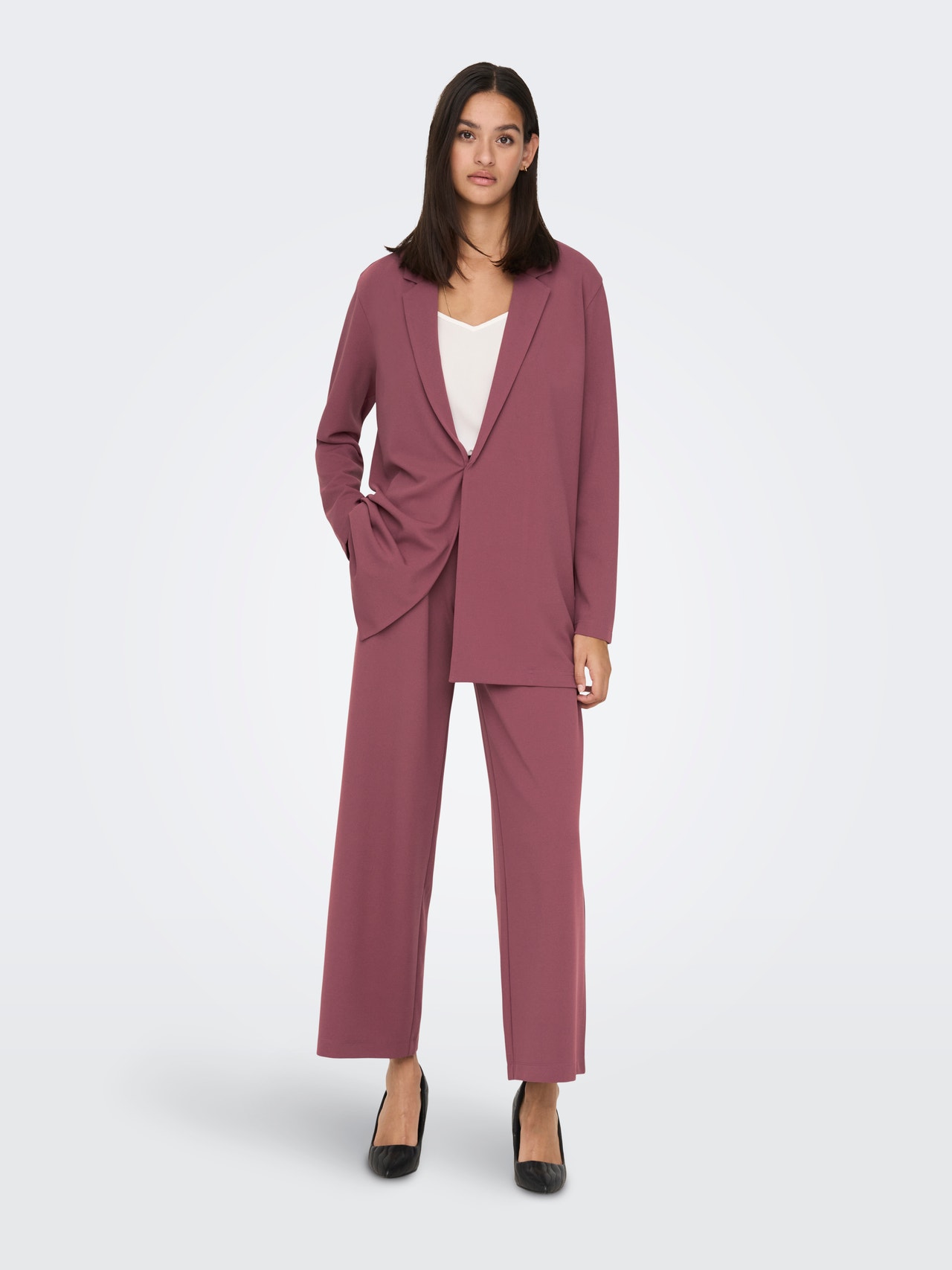 ONLY Langer Blazer -Crushed Berry - 15180572
