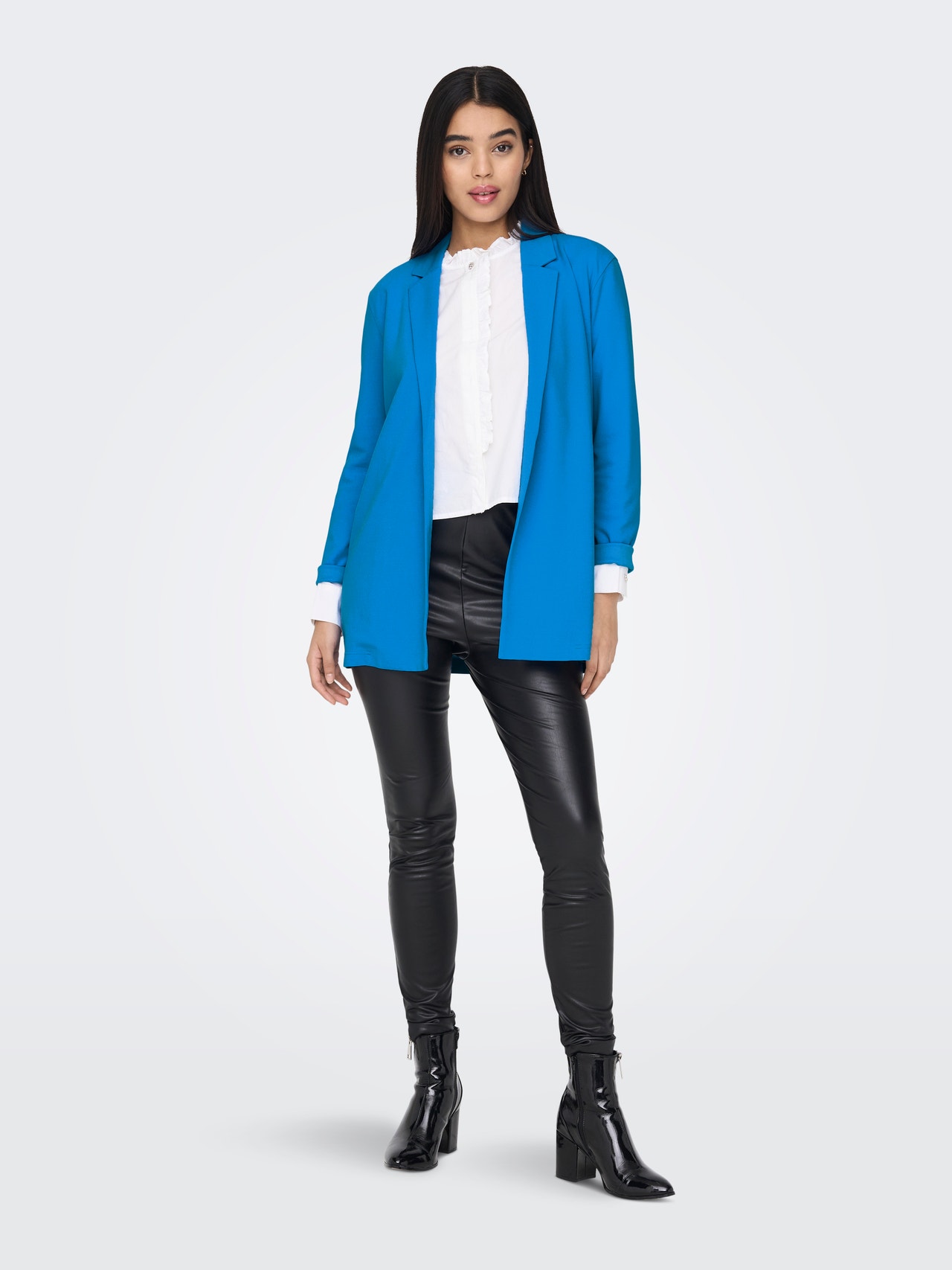 ONLY Blazers Regular Fit Col à revers -Ibiza Blue - 15180572