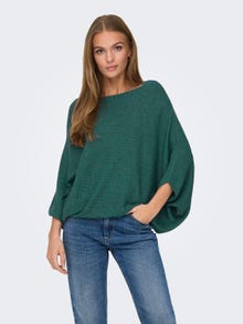 ONLY Knitted pullover with batsleeve -North Atlantic - 15181237