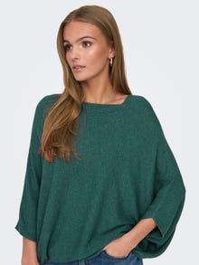 ONLY Fladdermusärmad Stickad tröja -North Atlantic - 15181237