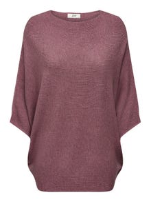 ONLY Knitted pullover with batsleeve -Wistful Mauve - 15181237