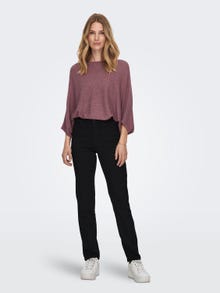 ONLY Boat neck Dropped shoulders Pullover -Wistful Mauve - 15181237