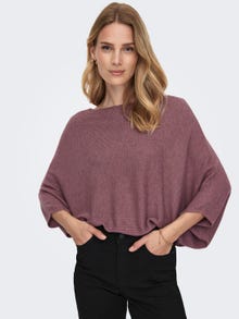 ONLY Boat neck Dropped shoulders Pullover -Wistful Mauve - 15181237