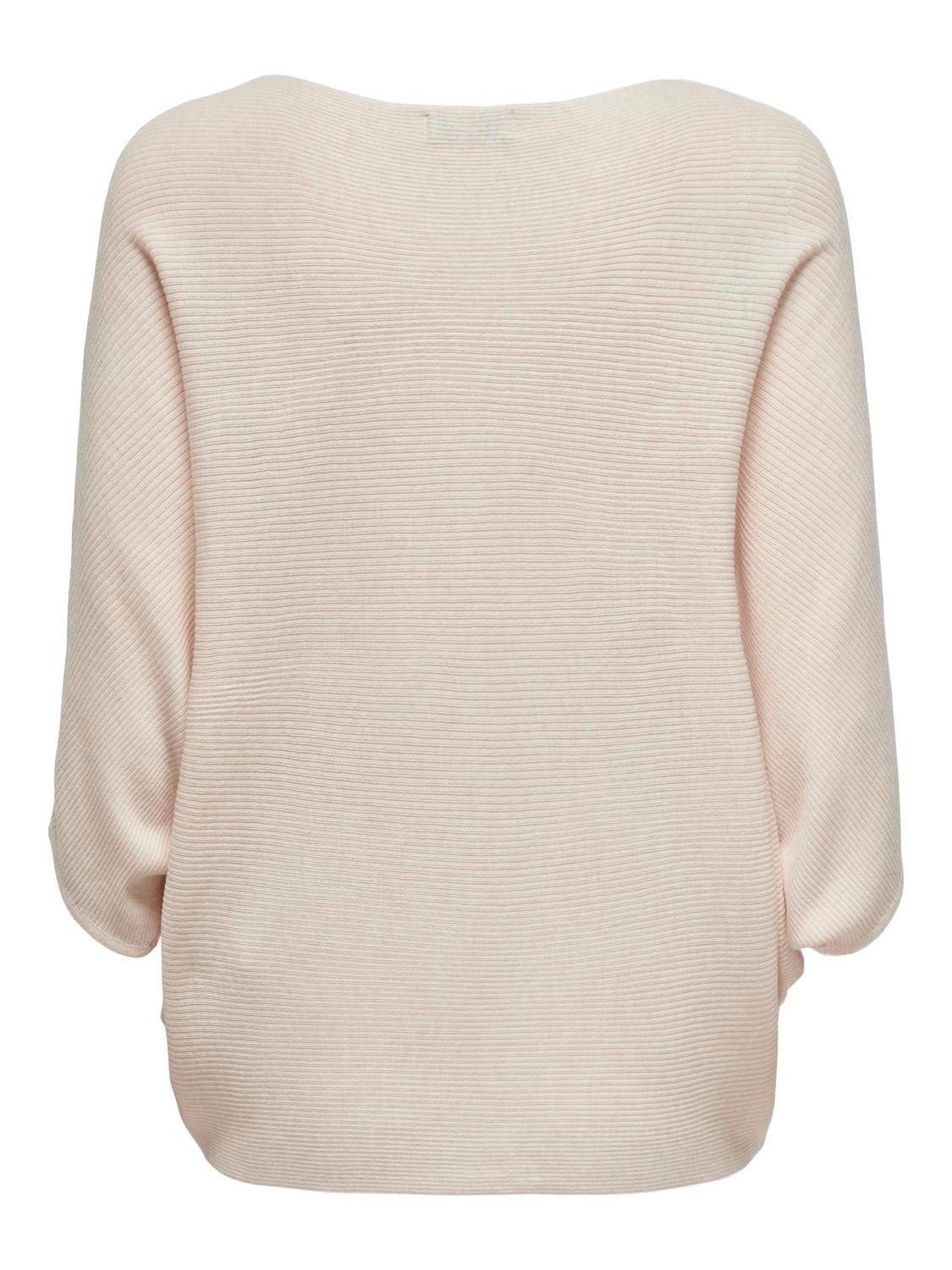 ONLY Knitted pullover with batsleeve -Eggnog - 15181237