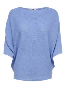 ONLY Boothals Verlaagde schoudernaden Pullover -Della Robbia Blue - 15181237
