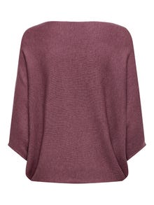 ONLY Knitted pullover with batsleeve -Crushed Berry - 15181237