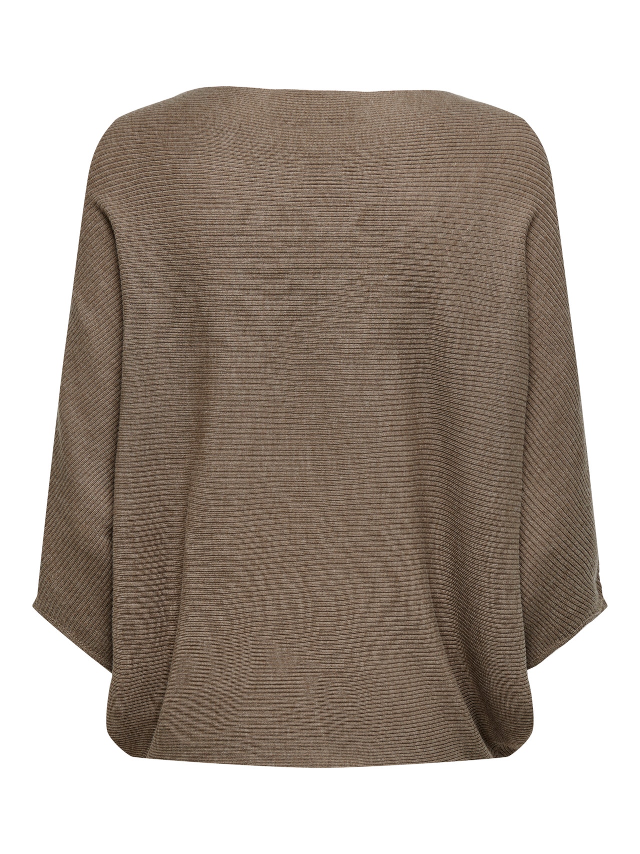 ONLY Fladdermusärmad Stickad tröja -Sepia Tint - 15181237