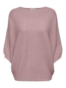 ONLY Pull-overs Col bateau Épaules tombantes -Bleached Mauve - 15181237