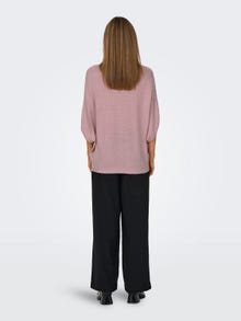ONLY Flaggermuserme Strikket pullover -Bleached Mauve - 15181237