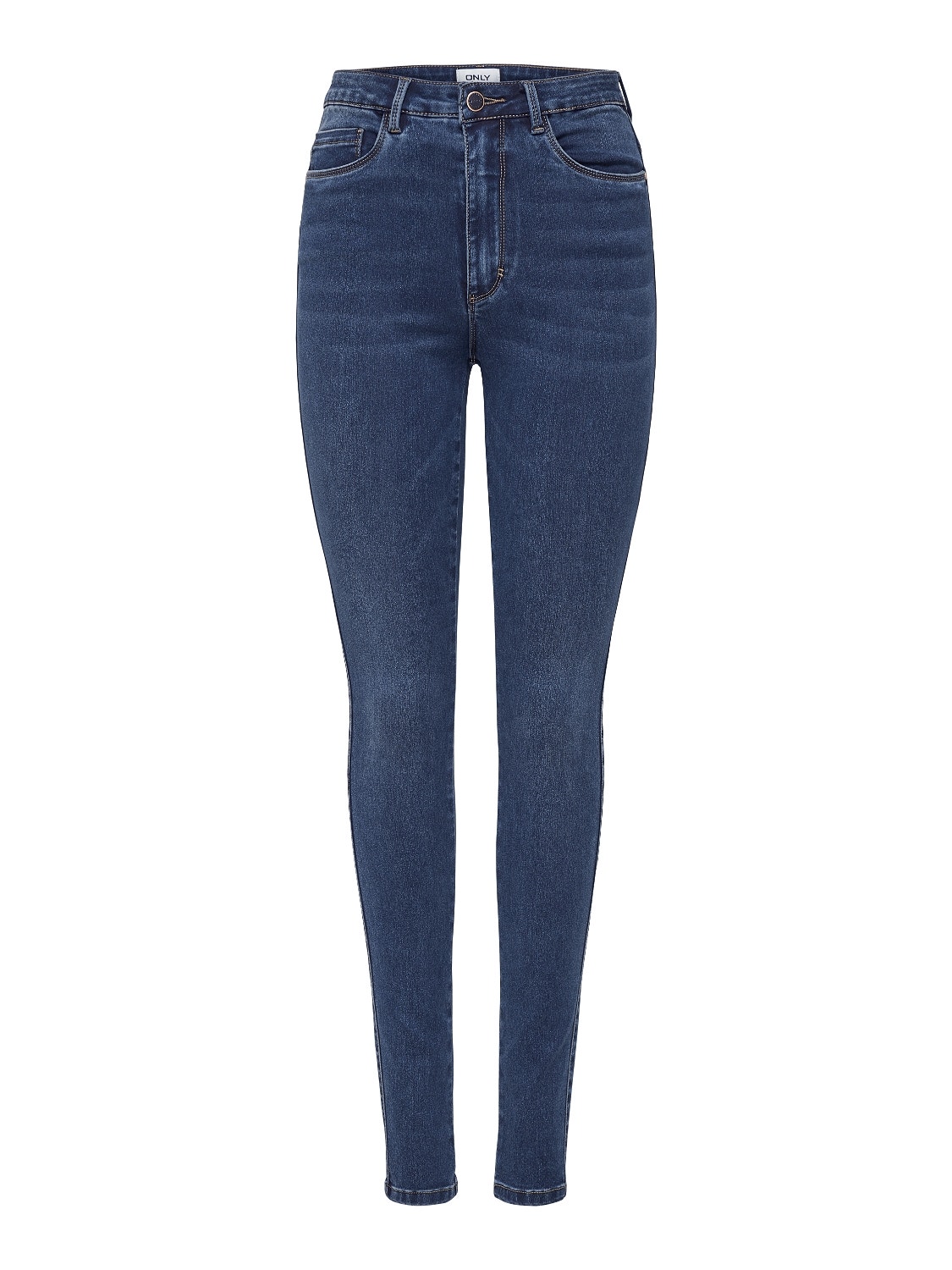 ONLY ONLROYAL High Waist Skinny Jeans -Dark Blue Denim - 15181725