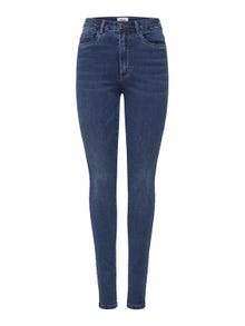 ONLY Skinny fit High waist Jeans -Dark Blue Denim - 15181725