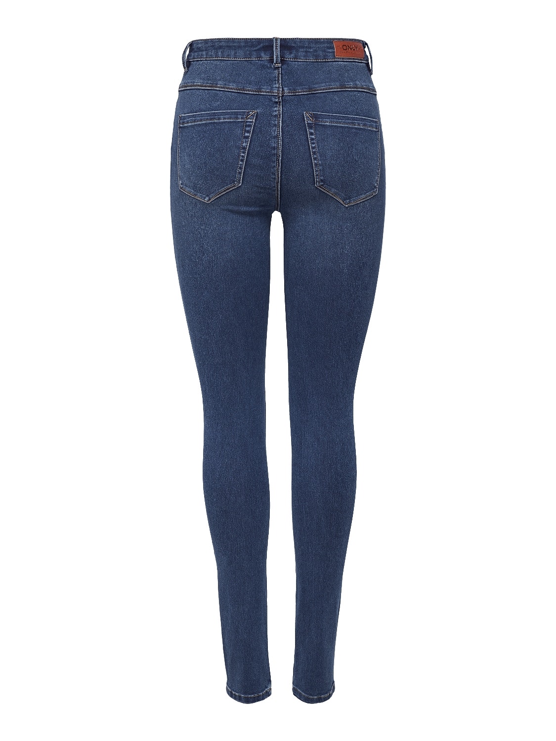 ONLY Jeans Skinny Fit Taille haute -Dark Blue Denim - 15181725