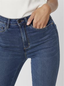 ONLY Skinny Fit Hohe Taille Jeans -Dark Blue Denim - 15181725