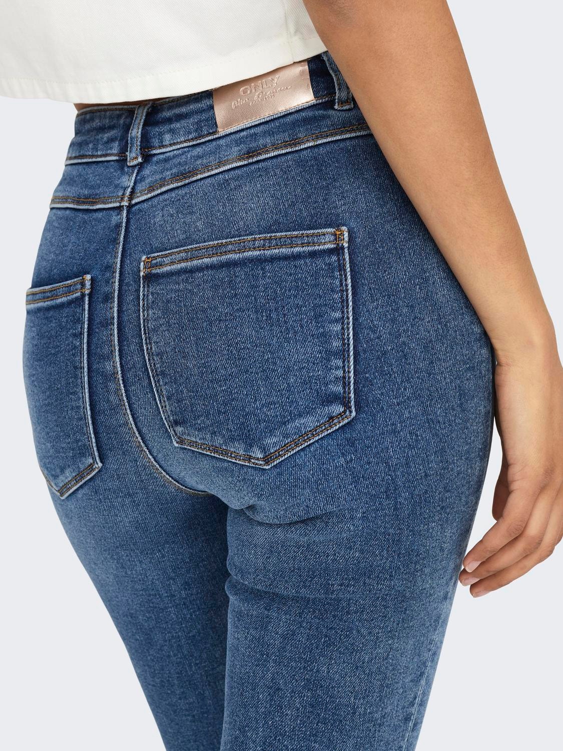 ONLY Skinny Fit High waist Jeans -Medium Blue Denim - 15181934