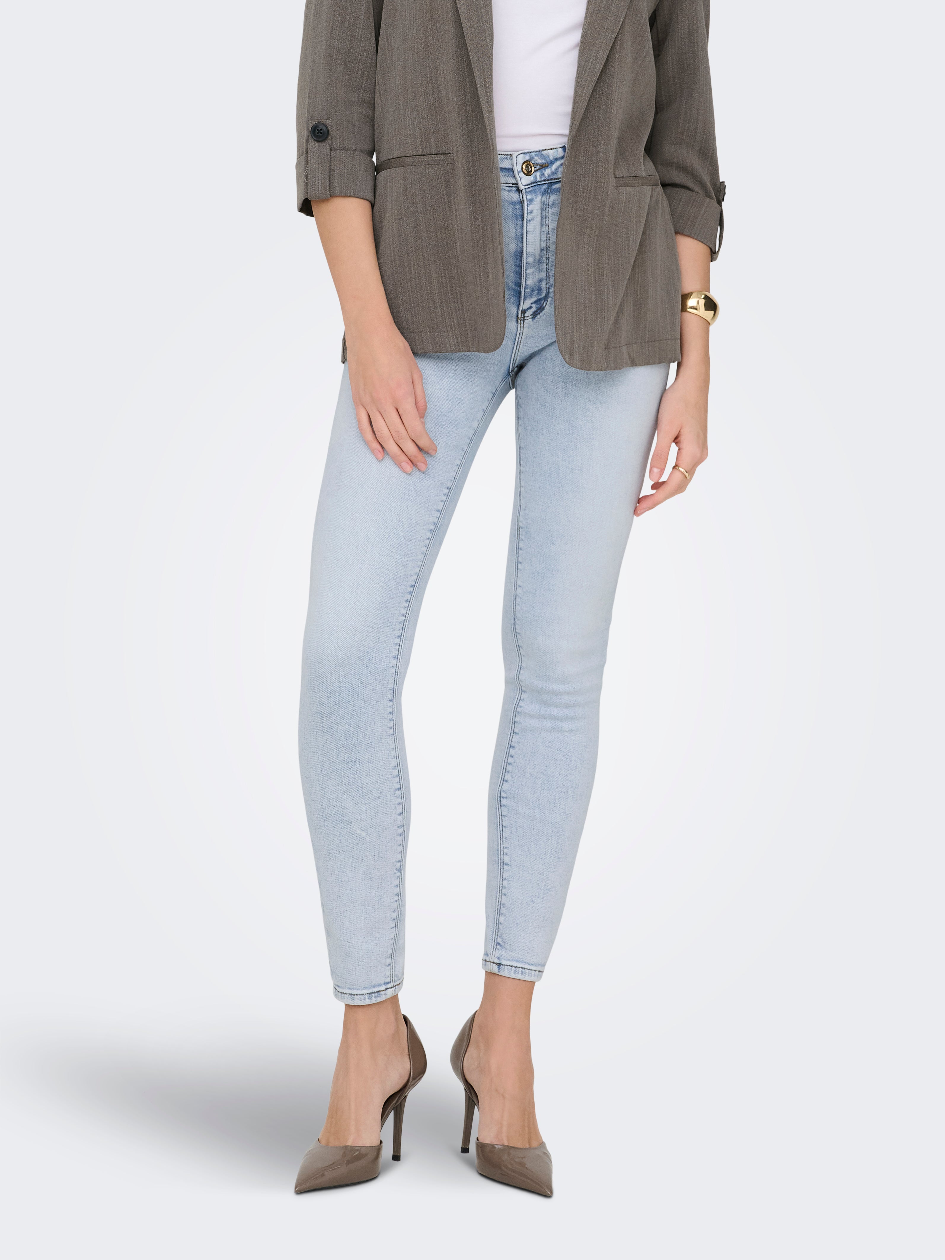 Onlmila Hohe Taille Skinny Fit Knöchellang Jeans