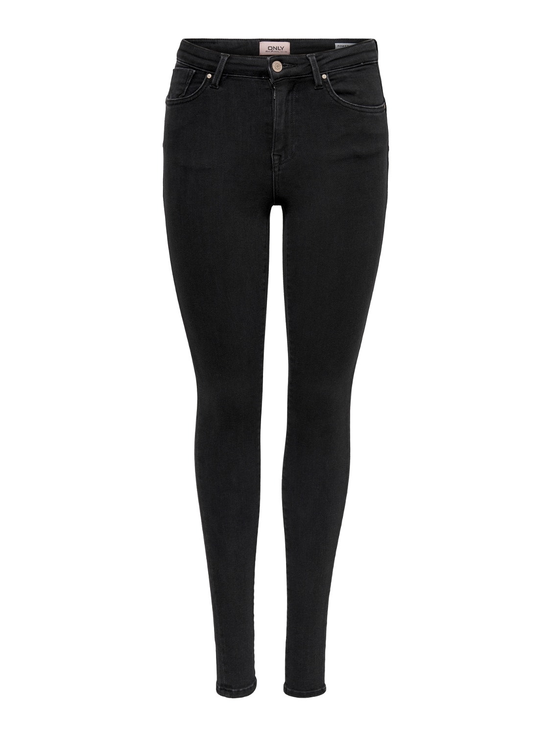 ONLY Jeans Skinny Fit Taille moyenne -Black - 15181958