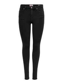 ONLY Jeans Skinny Fit Taille moyenne -Black - 15181958