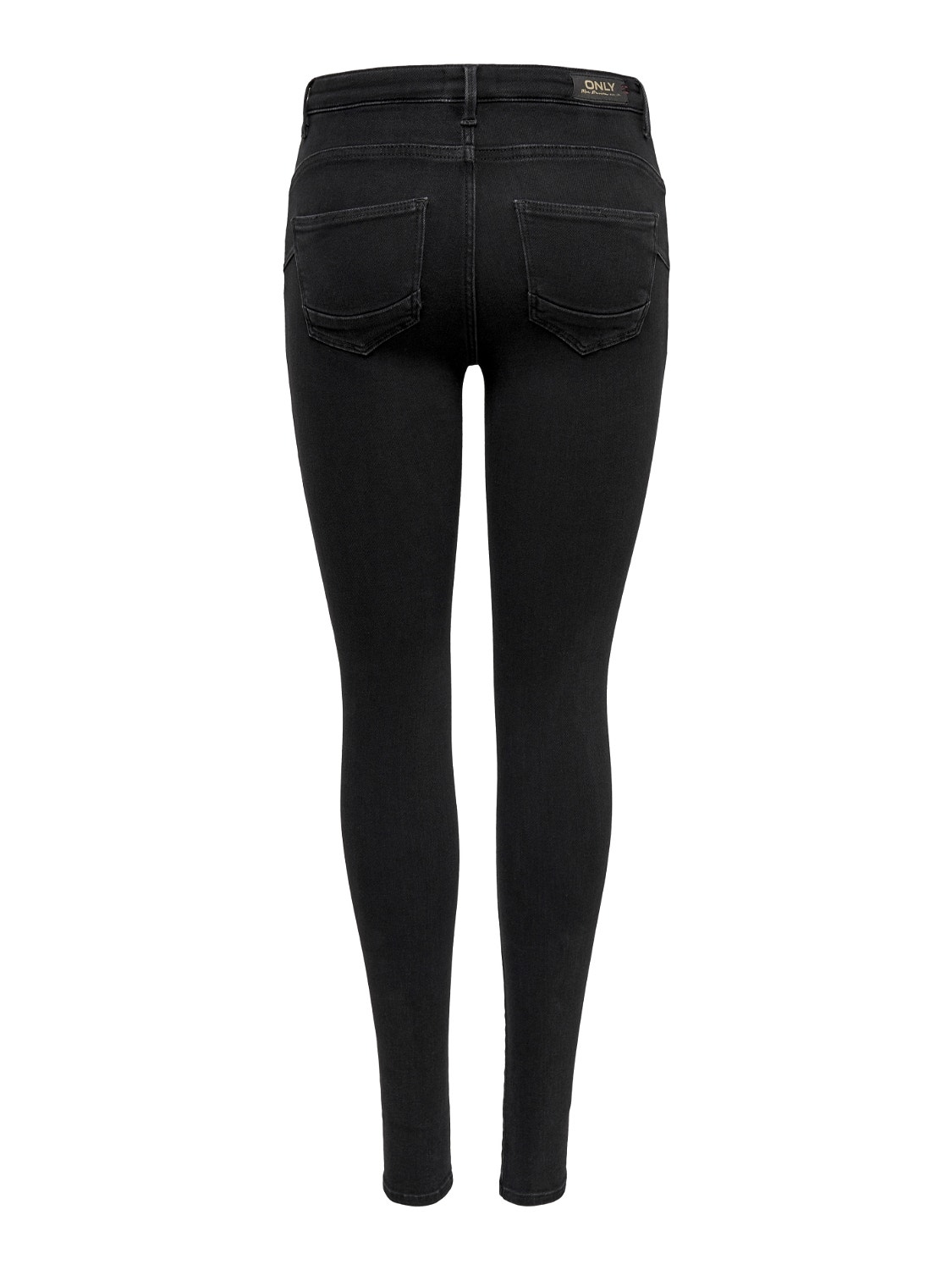 ONLY Tall ONLANNE K MID WAIST COATED - Jeans Skinny Fit - black - Zalando.de