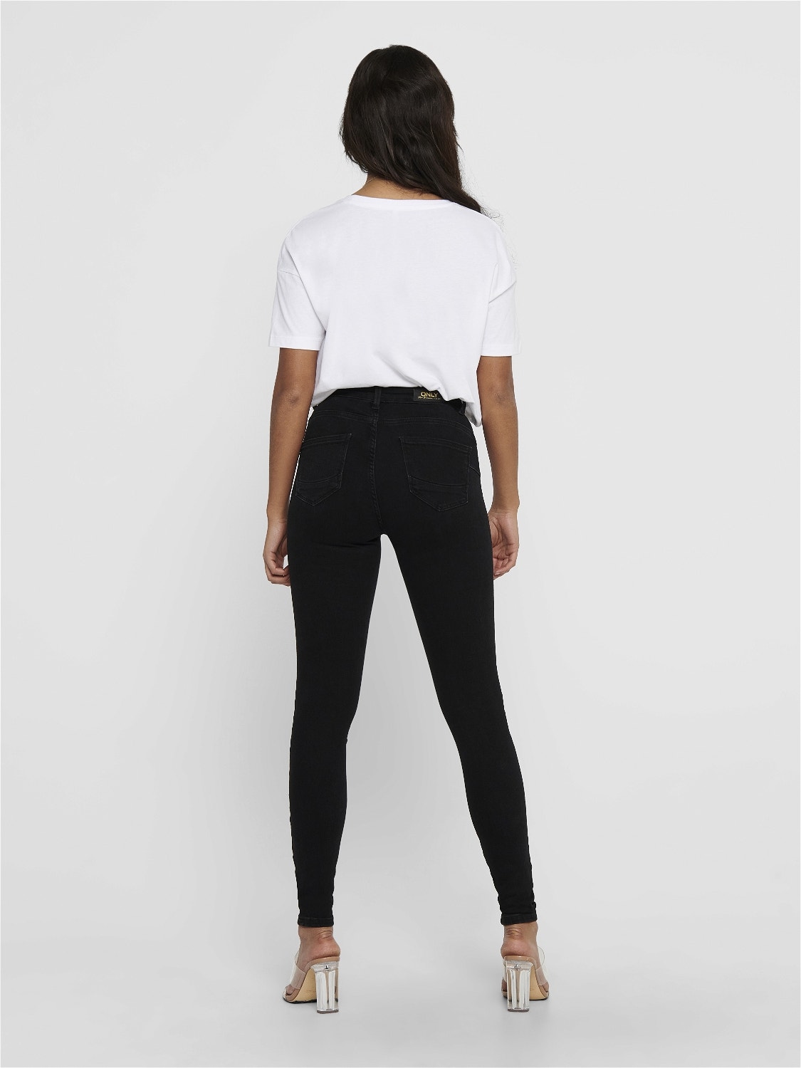 ONLY ONLPower mid push up Skinny fit jeans -Black - 15181958