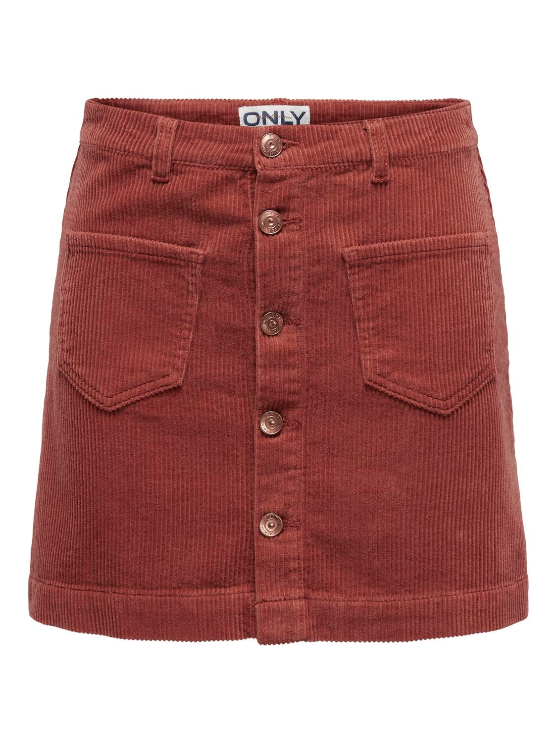 ONLY mini Corduroy Skirt -Spiced Apple - 15182080