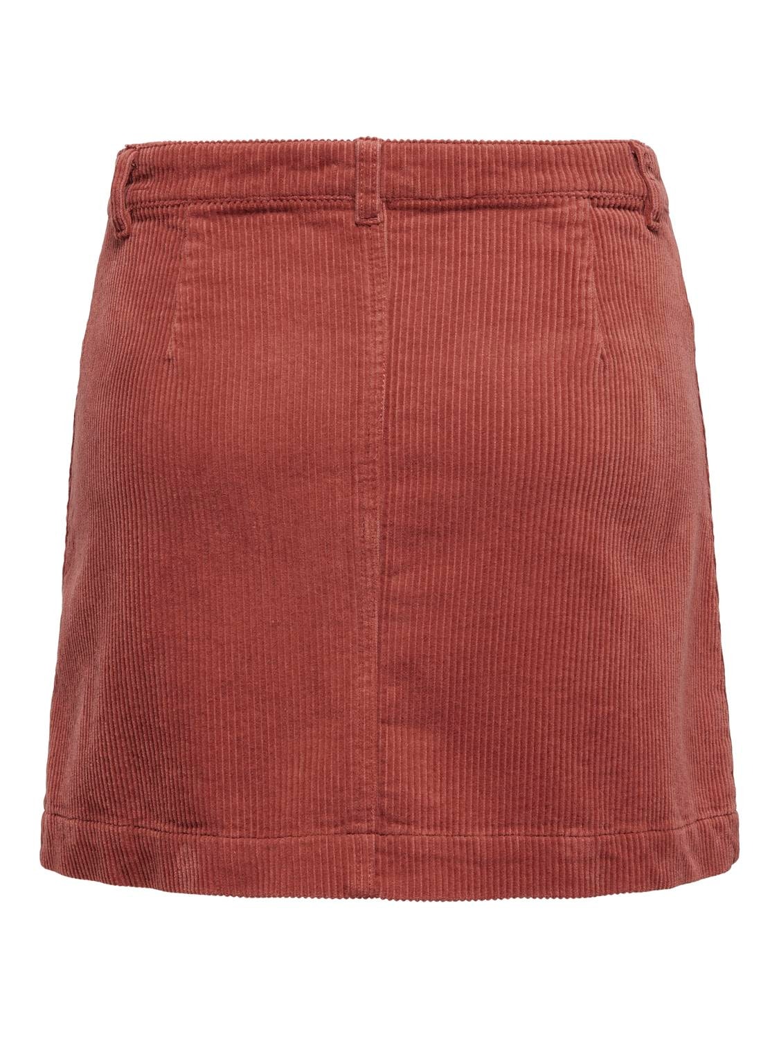 ONLY High waist Short skirt -Spiced Apple - 15182080