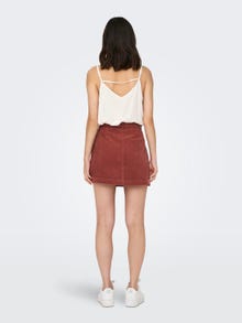ONLY High waist Short skirt -Spiced Apple - 15182080