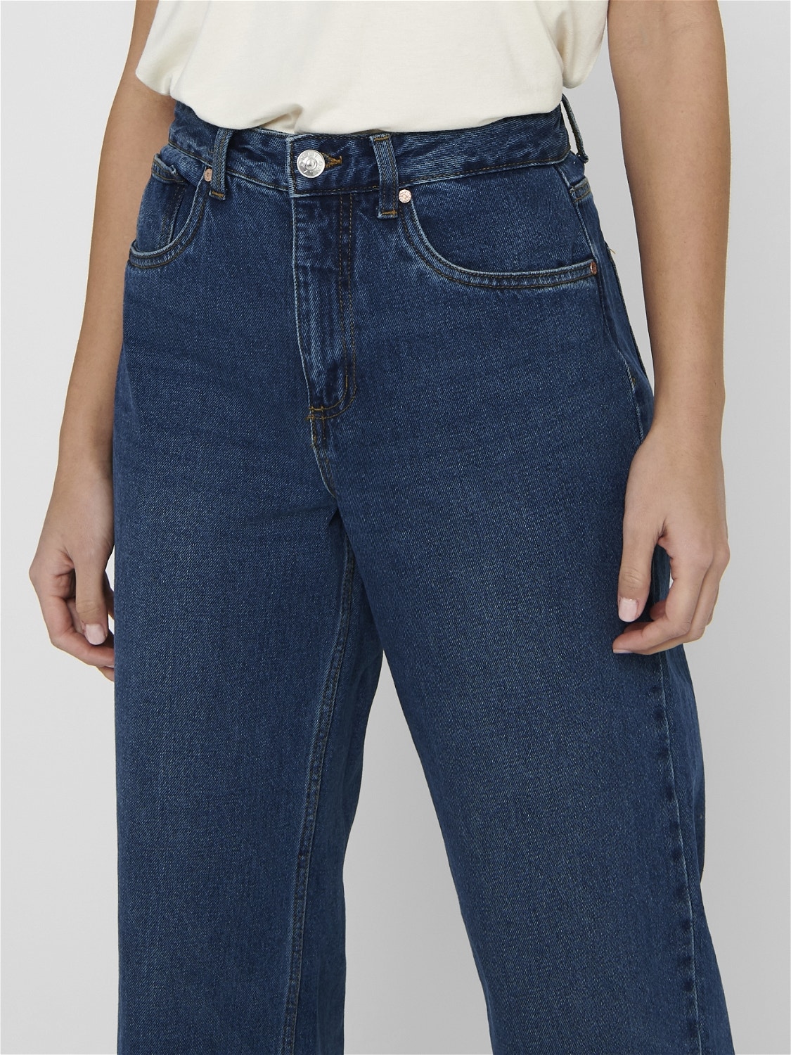ONLY ONLBianca hw wide Bootcut jeans -Dark Blue Denim - 15182312