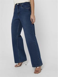 ONLY ONLBianca high-waist wijde Flared Jeans -Dark Blue Denim - 15182312