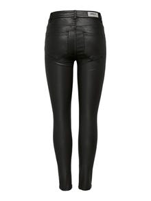 ONLY Pantalones Corte skinny Cintura media -Black - 15182330