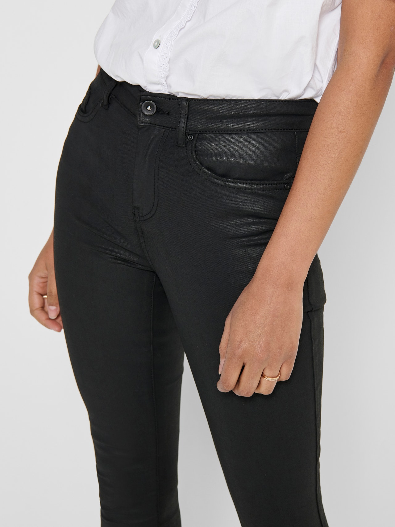 ONLY Skinny Fit Mittlere Taille Hose -Black - 15182330