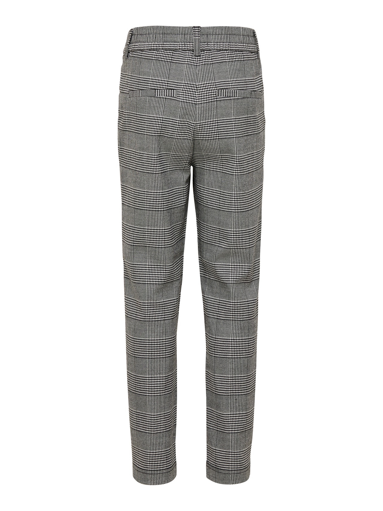 ONLY checked Trousers -Medium Grey Melange - 15183134