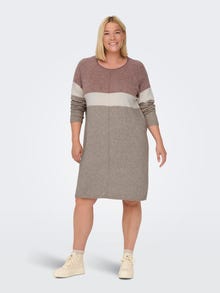 ONLY Regular Fit Round Neck Short dress -Rose Brown - 15183362