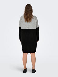 ONLY Normal geschnitten Rundhals Kurzes Kleid -Medium Grey Melange - 15183362