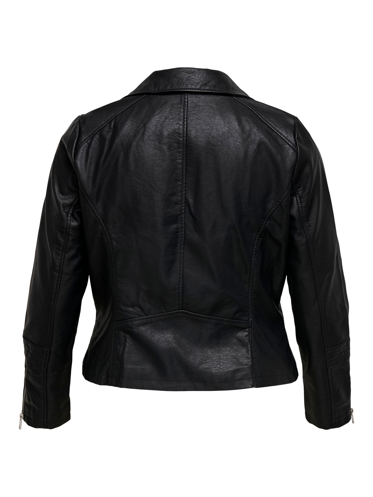 ONLY Curvy biker Faux Leather Jacket -Black - 15183380