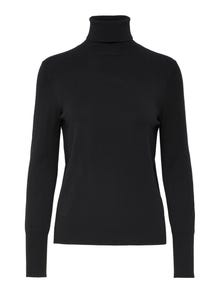 ONLY Rullekrage Strikket pullover -Black - 15183772