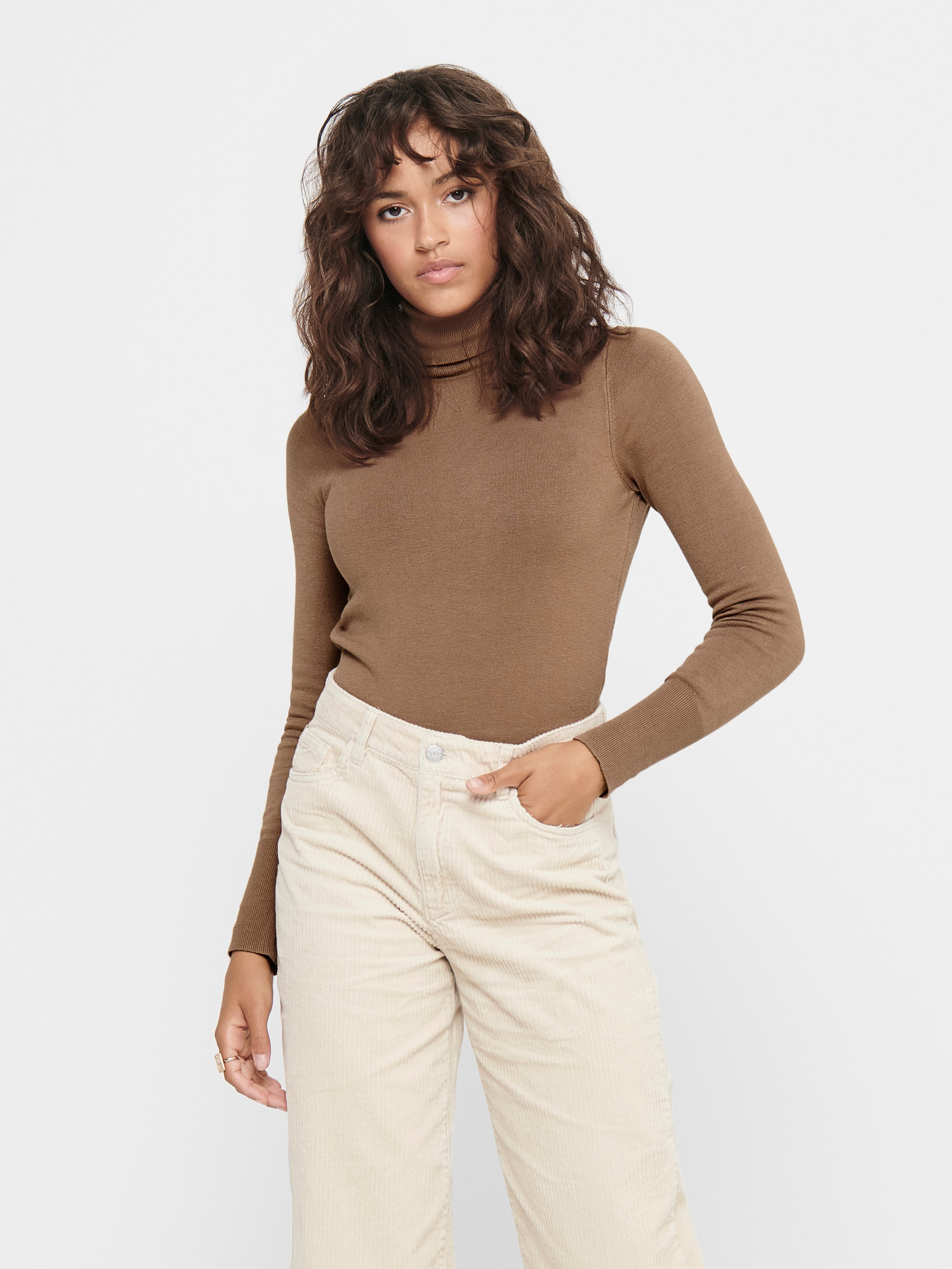 Rollneck Knitted Pullover | Medium 