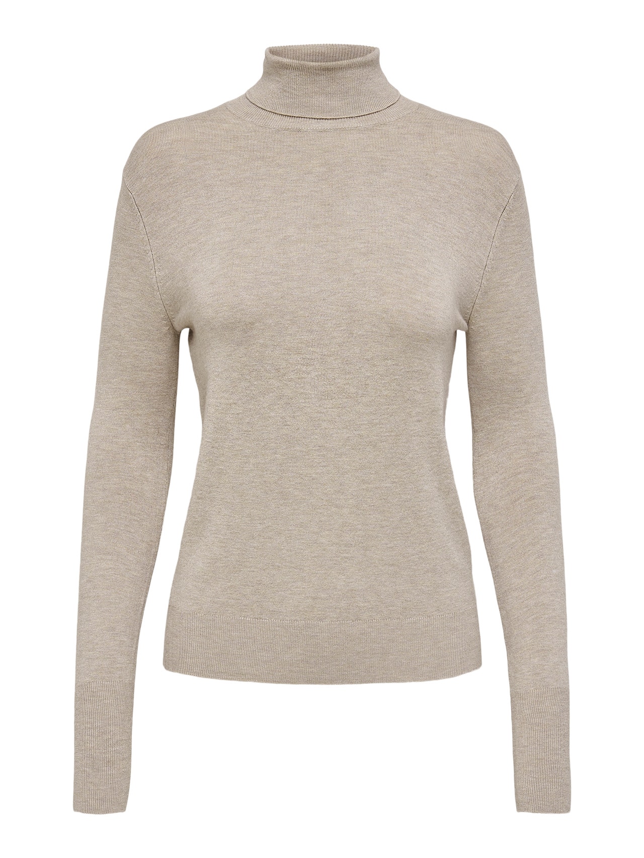 ONLY Regular Fit Turtle neck Pullover -Whitecap Gray - 15183772