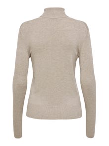 ONLY Höghalsad Stickad tröja -Whitecap Gray - 15183772