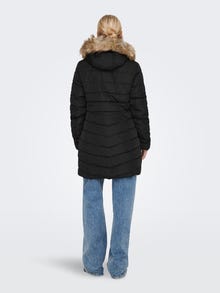 ONLY Lange Gewatteerde jas -Black - 15183994