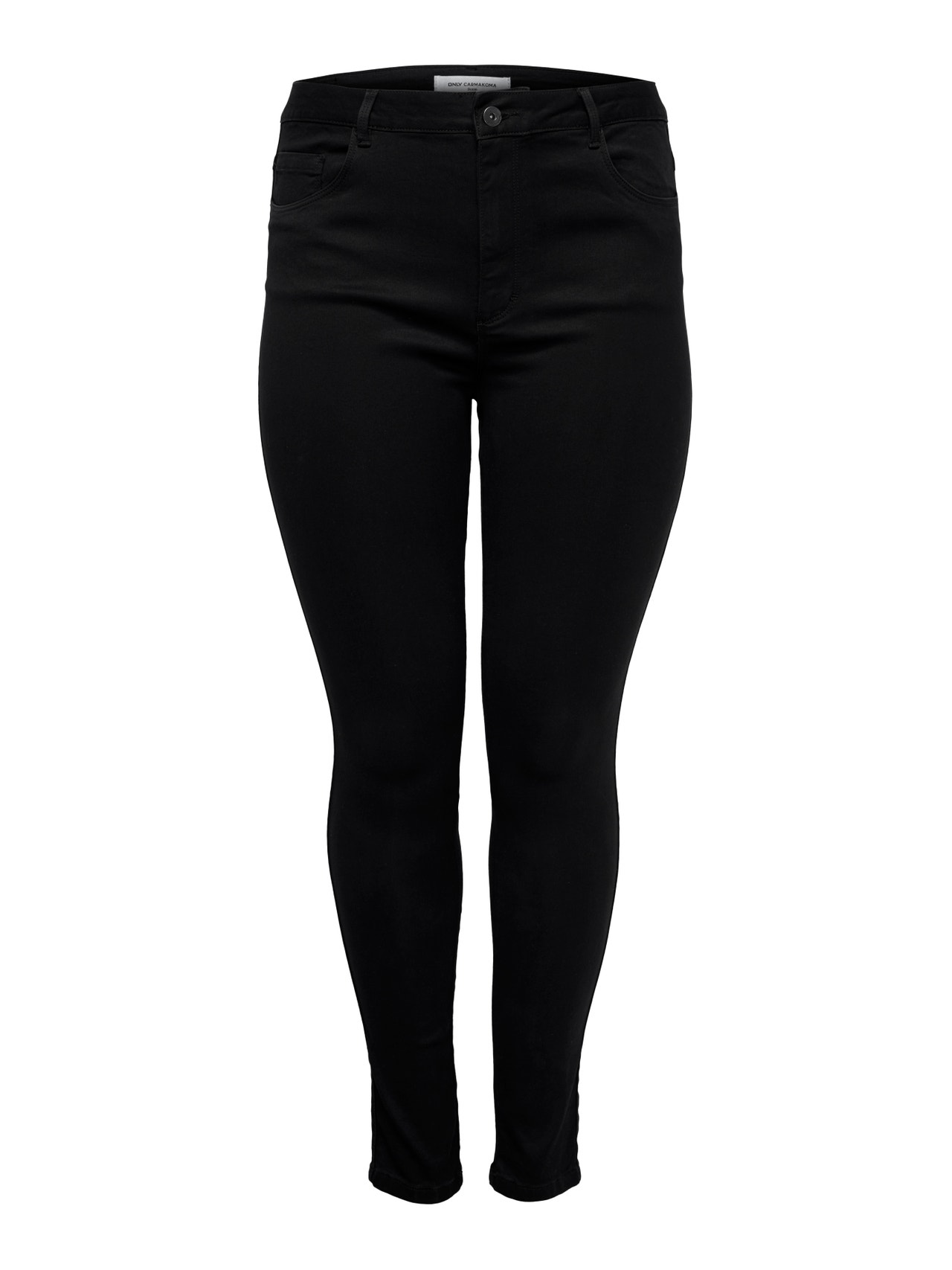 ONLY Curvy caraugusta hw Skinny fit jeans -Black - 15184632