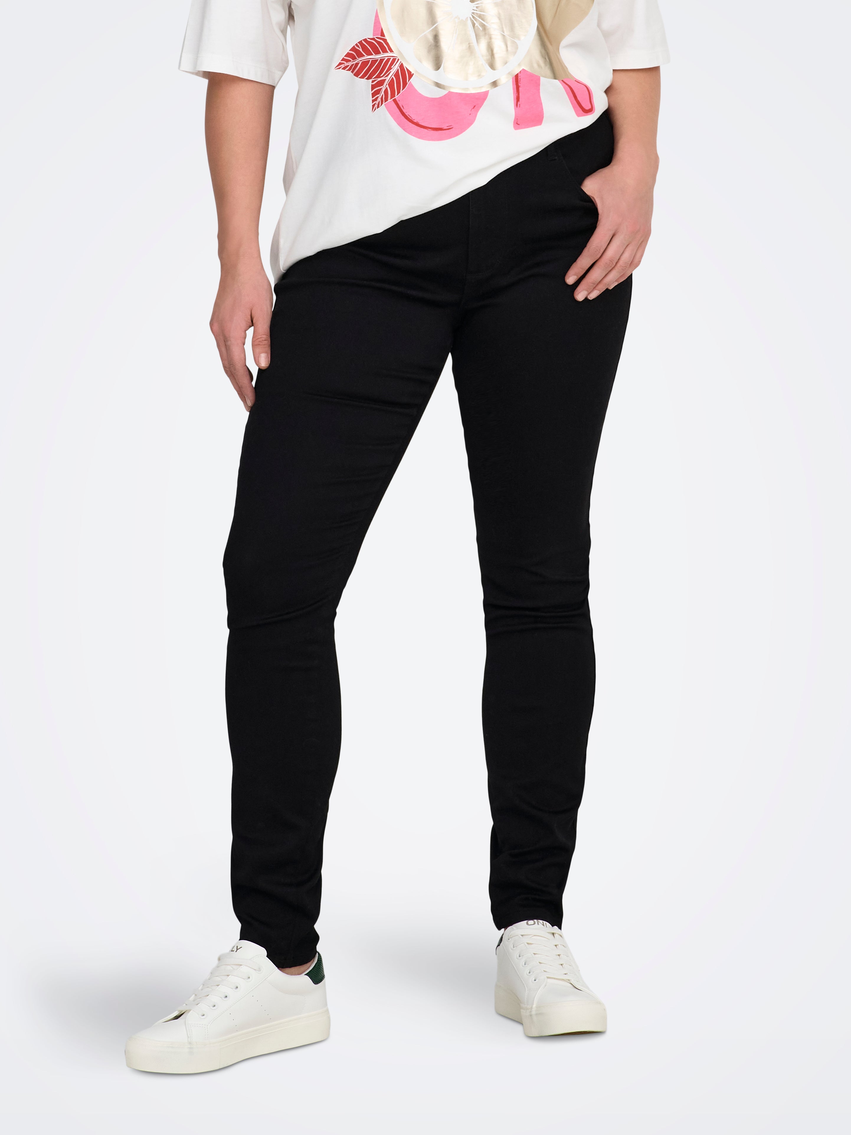 Thumbnail - Caraugusta Hohe Taille Skinny Fit Jeans
