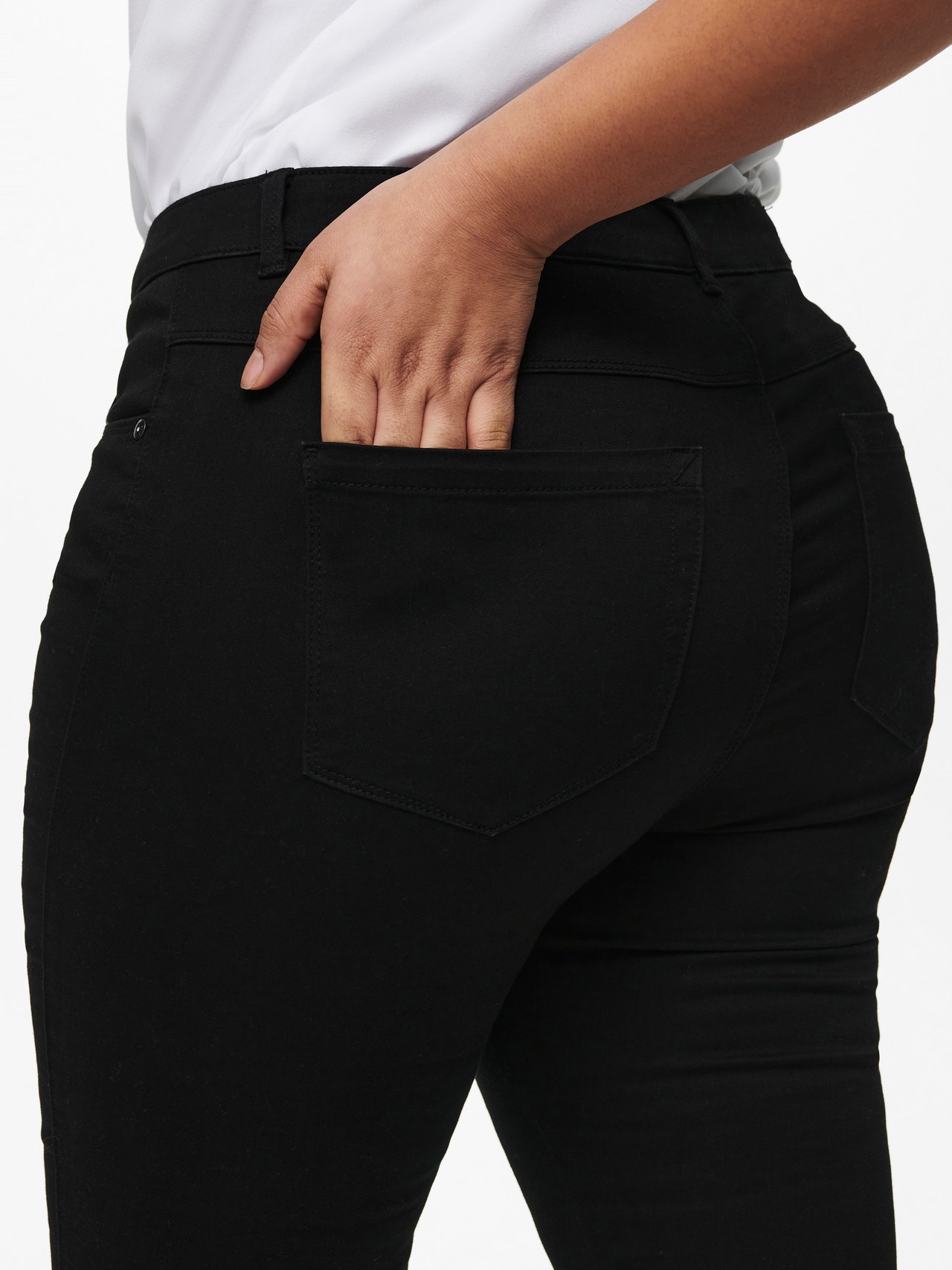 ONLY Skinny Fit High waist Jeans -Black - 15184632