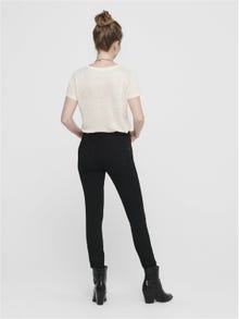 ONLY Skinny Fit Hohe Taille Jeans -Black Denim - 15184928