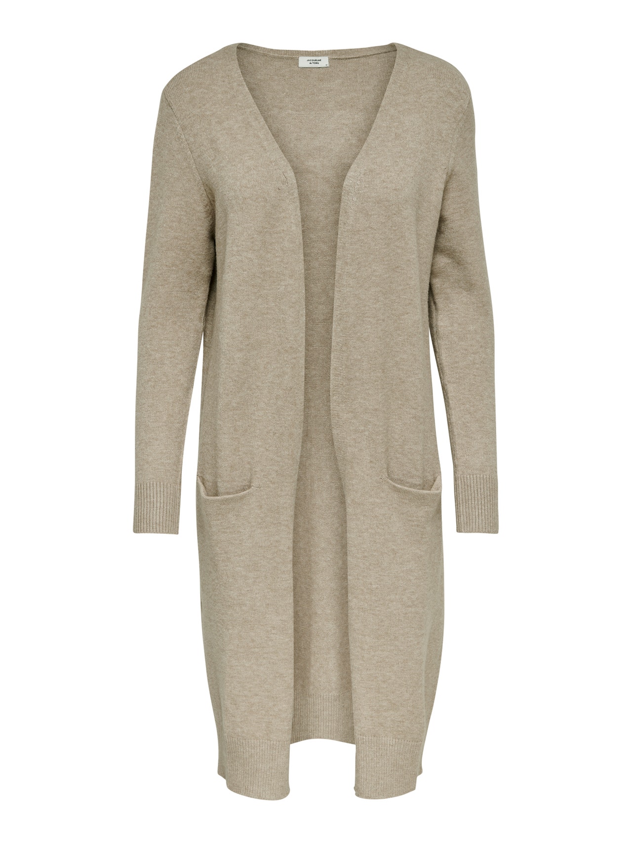 ONLY V-kaelus Kootud kardigan -Beige - 15184979