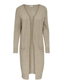 ONLY V-kaelus Kootud kardigan -Beige - 15184979