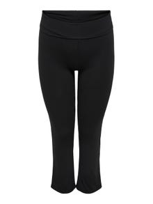 ONLY Pantalons Flared Fit Taille moyenne Jambe évasée Curve -Black - 15185296